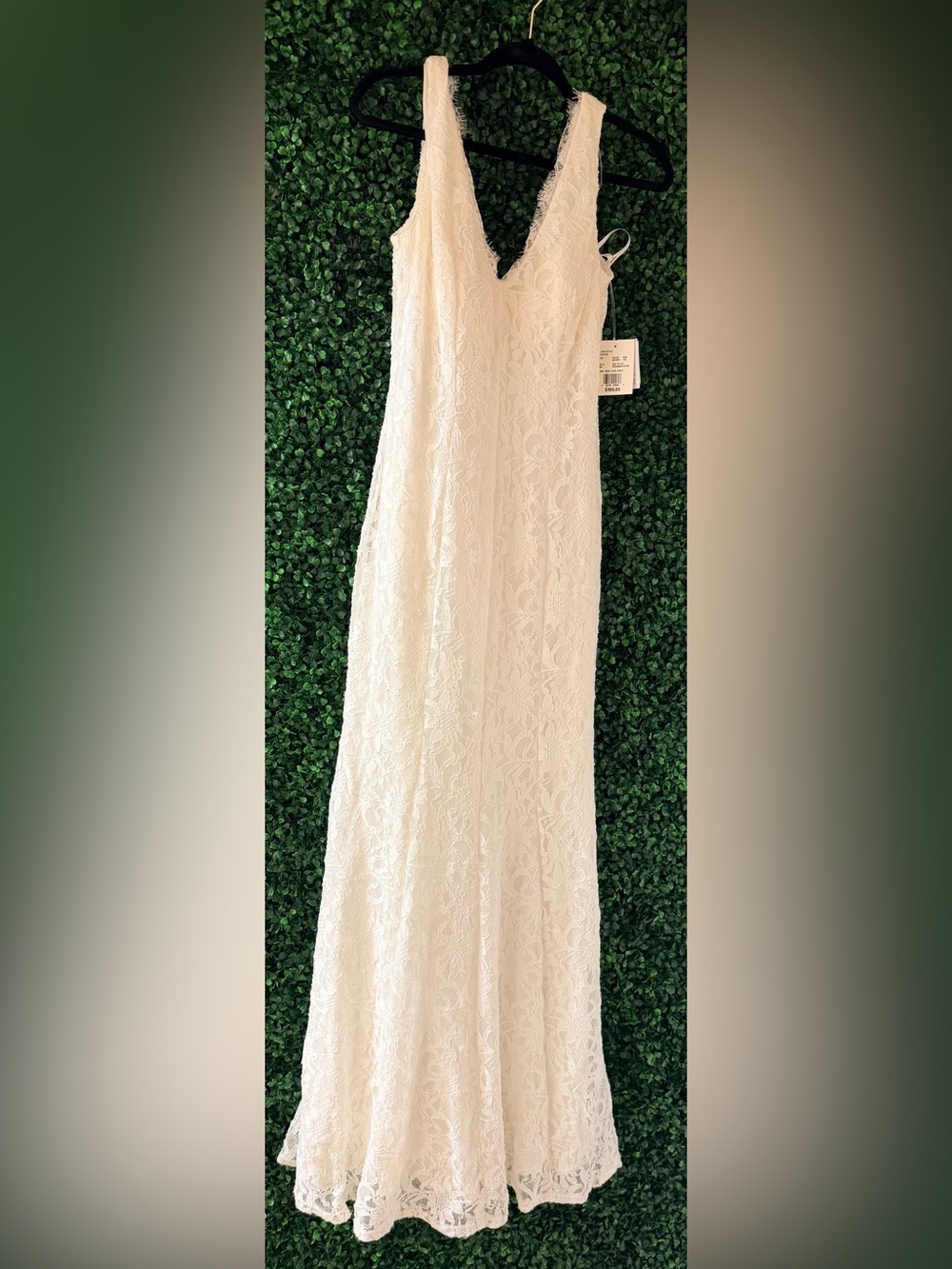 Women's Ivory White Soft Lace Wedding Dress